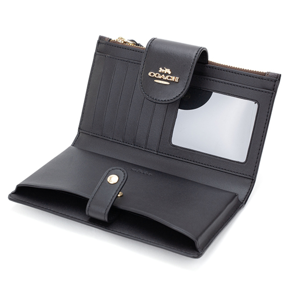 Coach Signature Color Block Long Wallet Brown - image 5